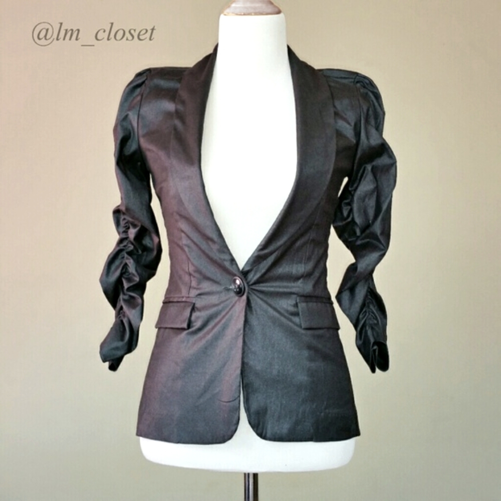 Long Blazer - Gray - Picture 2 of 8